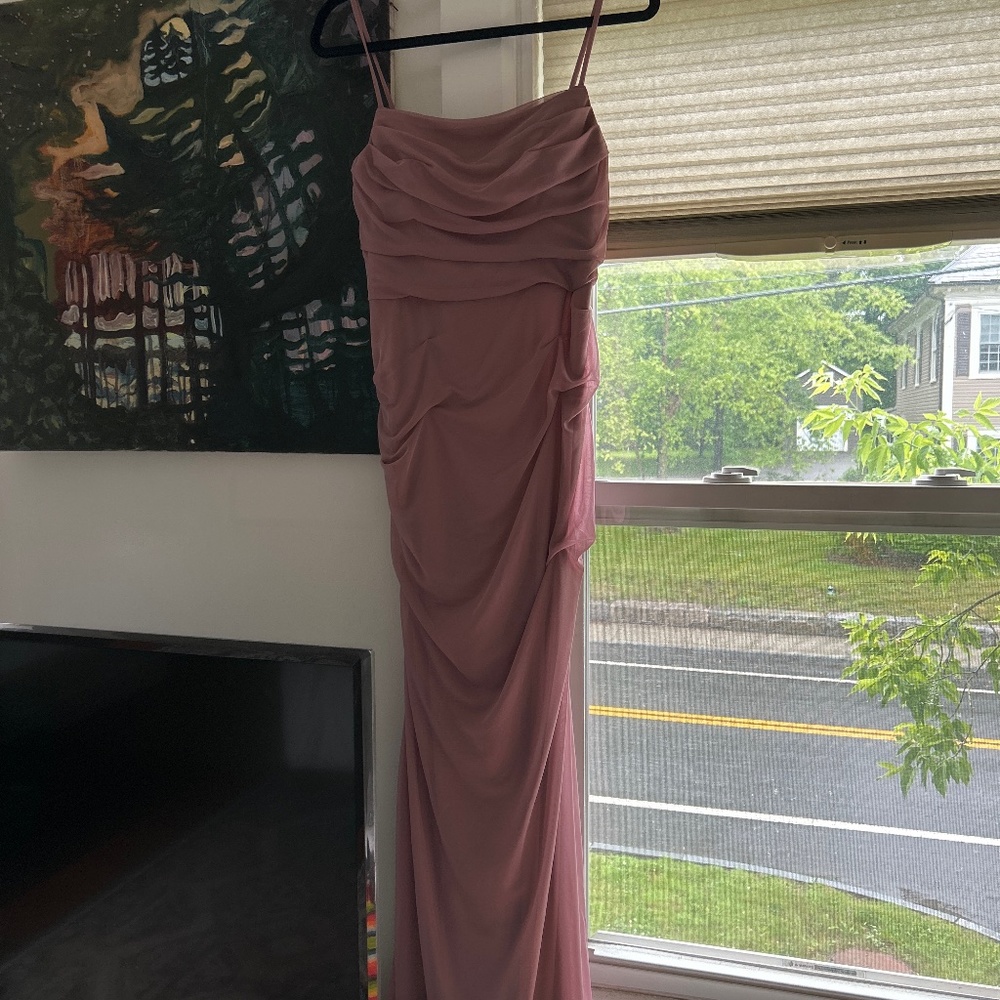 Azazie Vintage Mauve Size 8 Dress